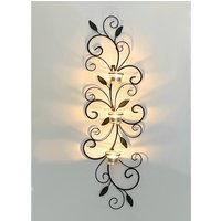 Dandibo Wandteelichthalter Metall Wand 131001 Teelichthalter 75 cm Wandleuchter Kerzenhalter Wandkerzenhalter Wanddeko von DanDiBoDE