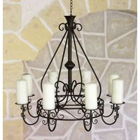 Kronleuchter 101318 Kerzenhalter D-60cm Kerzenständer Hängeleuchter Aus Metall von DanDiBoDE