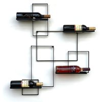 Weinregal Metall Schwarz Black Line Flaschenständer Flaschenregal Flaschenhalter Wandregal Weinregal Metall Schwarz Black Line Flaschenständer Flaschenregal Flaschenhalter Wandregal von DanDiBoDE