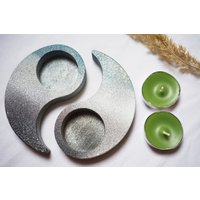 Yin Und Yang Aus Holz Als Teelichthalter von DanaKunst