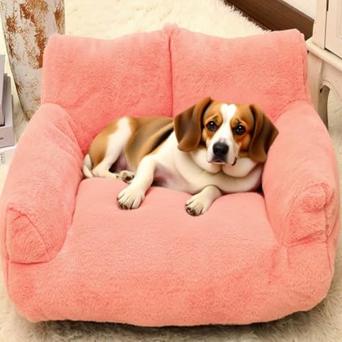 Danchen Haustier-Hundesofa, Couch für Hunde und Katzen, Matratze mit weichem Kissen, rutschfester Unterseite, langlebig, für kleine bis mittelgroße Hunde, flauschig, beruhigend (Rosa, 90 x 55 x 26 cm) Danchen Haustier-Hundesofa, Couch für Hunde und Katzen, Matratze mit weichem Kissen, rutschfester Unterseite, langlebig, für kleine bis mittelgroße Hunde, flauschig, beruhigend (Rosa, 90 x 55 x 26 cm) von Danchen