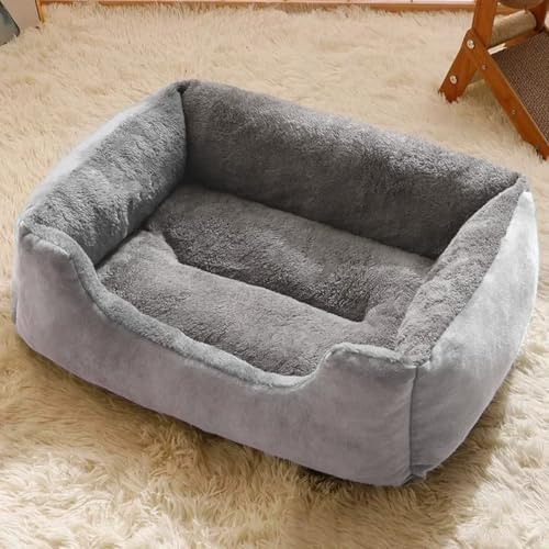 Danchen Hundesofa, Plüsch, waschbar, orthopädisch, Welpenbett, Katzen-Couch mit rutschfester Unterseite, weiches Anti-Angst-Haustier-Sofakissen für große, mittelgroße und kleine Hunde (Grau, 50 x 40 x Danchen Hundesofa, Plüsch, waschbar, orthopädisch, Welpenbett, Katzen-Couch mit rutschfester Unterseite, weiches Anti-Angst-Haustier-Sofakissen für große, mittelgroße und kleine Hunde (Grau, 50 x 40 x von Danchen