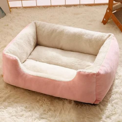 Danchen Hundesofa, Plüsch, waschbar, orthopädisch, Welpenbetten, Katzen-Couch mit rutschfester Unterseite, weiches Anti-Angst-Haustier-Sofakissen für große, mittelgroße und kleine Hunde (Rosa, 70 x 50 Danchen Hundesofa, Plüsch, waschbar, orthopädisch, Welpenbetten, Katzen-Couch mit rutschfester Unterseite, weiches Anti-Angst-Haustier-Sofakissen für große, mittelgroße und kleine Hunde (Rosa, 70 x 50 von Danchen
