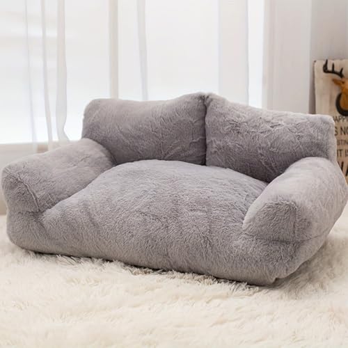Danchen Hundesofa, orthopädisches, mittelgroßes beruhigendes Hundebett mit rutschfester Unterseite und Seiten, für Welpen, große Haustiere, Katzen, Liege, Matratze für Schlafzimmer, Wohnzimmer (Grau Danchen Hundesofa, orthopädisches, mittelgroßes beruhigendes Hundebett mit rutschfester Unterseite und Seiten, für Welpen, große Haustiere, Katzen, Liege, Matratze für Schlafzimmer, Wohnzimmer (Grau von Danchen