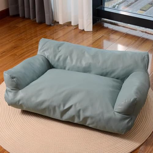 Danchen Hundesofa für mittelgroße und kleine Hunde, wasserdichte Haustier-Couch mit rutschfester Unterseite, bequeme, orthopädische Katzen-/Hundebetten, Matratze, Liege, Kissen, Stuhl (Blau, 55 x 40 x Danchen Hundesofa für mittelgroße und kleine Hunde, wasserdichte Haustier-Couch mit rutschfester Unterseite, bequeme, orthopädische Katzen-/Hundebetten, Matratze, Liege, Kissen, Stuhl (Blau, 55 x 40 x von Danchen