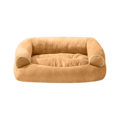 Danchen Orthopädisches Hundesofa, für kleine und große Hunde, Katzen-Sofa, Kissen, mittlere Unterstützung, maschinenwaschbar, Haustier-Couch, wendbar, 3-seitige Nackenrolle mit rutschfester Unterseite Danchen Orthopädisches Hundesofa, für kleine und große Hunde, Katzen-Sofa, Kissen, mittlere Unterstützung, maschinenwaschbar, Haustier-Couch, wendbar, 3-seitige Nackenrolle mit rutschfester Unterseite von Danchen