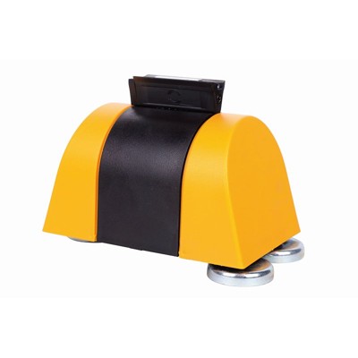 CRASH STOP Magnetgurtbandkassette, Gurtband 50mm x 4,6m, gelb/schwarz von Dancop