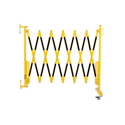 Scherengitter 3,6 x 1,05m gelb/schwarz mit Wandfixierung von Dancop