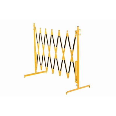 Scherengitter mit Standfuß 4,0x1,0m gelb-schwarz von Dancop