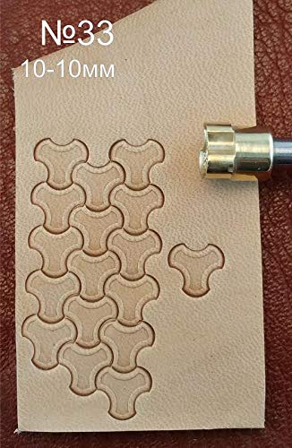 Leder Handwerkstempel Werkzeug für Lederhandwerk Messing #33 von DandS ltd