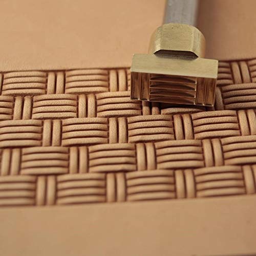 Stempel Werkzeug Leder Handwerk Handwerk Messing Stamping Korb Weave #316 von DandS ltd