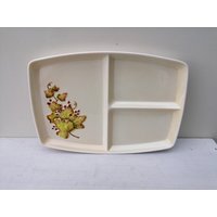 Wunderschöne 1950Er Jahre Von Carlton Ware Retro-Rot Aktuelle Unterteilte Servierplatte. Modell-Nr. 2885. Perfekt Für Den Gebrauch Oder Dekorativ von DandelionClockStudio