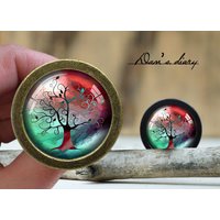 Baum Des Lebens Glas Cabochon Knauf Vintage Bronze Schrank Knauf Baum Des Lebens Glas Cabochon Knauf Vintage Bronze Schrank Knauf von Dandiary