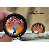 Baum Des Lebens Glas Cabochon Knauf Vintage Bronze Schrank Knauf Baum Des Lebens Glas Cabochon Knauf Vintage Bronze Schrank Knauf von Dandiary