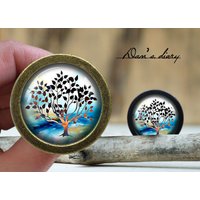Baum Des Lebens Glas Cabochon Knauf - Vintage Bronze Schrank Baum Des Lebens Glas Cabochon Knauf - Vintage Bronze Schrank von Dandiary