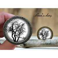 Baum Des Lebens Glas Cabochon Knauf - Vintage Bronze Schrank von Dandiary