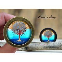Baum Des Lebens Glas Cabochon Knauf - Vintage Bronze Schrank Baum Des Lebens Glas Cabochon Knauf - Vintage Bronze Schrank von Dandiary