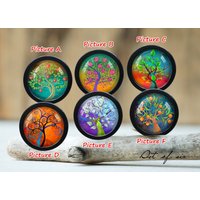 Baum Muster Glas Cabochon Knauf Vintage Bronze Schrank Knauf Baum Muster Glas Cabochon Knauf Vintage Bronze Schrank Knauf von Dandiary