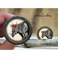 Dinosaurier Muster Glas Cabochon Knauf Vintage Bronze Schrank Knauf Dinosaurier Muster Glas Cabochon Knauf Vintage Bronze Schrank Knauf von Dandiary