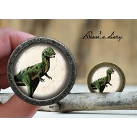 Dinosaurier Muster Glas Cabochon Knauf Vintage Bronze Schrank Knauf Dinosaurier Muster Glas Cabochon Knauf Vintage Bronze Schrank Knauf von Dandiary