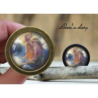 Meerjungfrau Muster Glas Cabochon Knauf Vintage Bronze Schrank Knauf Meerjungfrau Muster Glas Cabochon Knauf Vintage Bronze Schrank Knauf von Dandiary