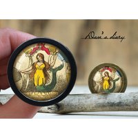 Meerjungfrau Muster Glas Cabochon Knauf Vintage Bronze Schrank Knauf Meerjungfrau Muster Glas Cabochon Knauf Vintage Bronze Schrank Knauf von Dandiary