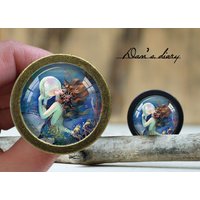 Meerjungfrau Muster Glas Cabochon Knauf Vintage Bronze Schrank Knauf Meerjungfrau Muster Glas Cabochon Knauf Vintage Bronze Schrank Knauf von Dandiary