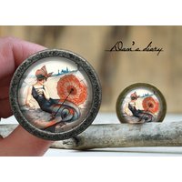 Meerjungfrau Muster Glas Cabochon Knauf Vintage Bronze Schrank Knauf Meerjungfrau Muster Glas Cabochon Knauf Vintage Bronze Schrank Knauf von Dandiary