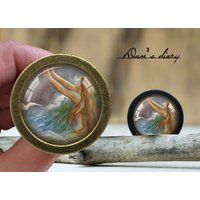 Meerjungfrau Muster Glas Cabochon Knauf Vintage Bronze Schrank Knauf Meerjungfrau Muster Glas Cabochon Knauf Vintage Bronze Schrank Knauf von Dandiary