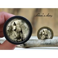 Pferde Muster Glas Cabochon Knauf Vintage Bronze Schrank Knauf Pferde Muster Glas Cabochon Knauf Vintage Bronze Schrank Knauf von Dandiary