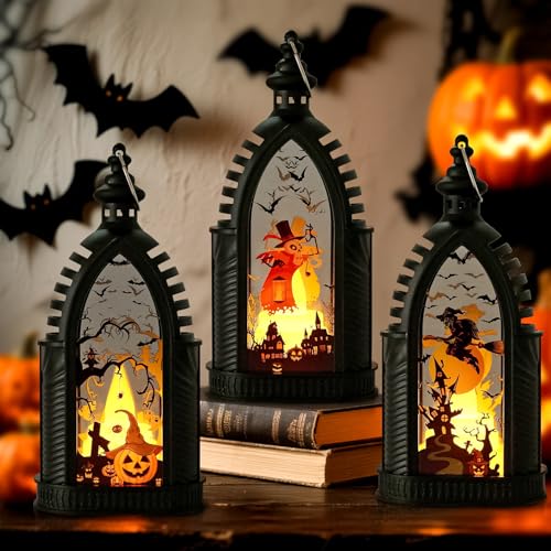 Dandin 3 Stück Halloween Deko Kürbis Laterne,Halloween Herbstdeko Innen Outdoor,Halloweens Deko Aesthetic Draußen,Laterne Outdoor mit LED Kerze zum Aufhängen Herbst Innen Außen Baum Licht Lamp Dandin 3 Stück Halloween Deko Kürbis Laterne,Halloween Herbstdeko Innen Outdoor,Halloweens Deko Aesthetic Draußen,Laterne Outdoor mit LED Kerze zum Aufhängen Herbst Innen Außen Baum Licht Lamp von Dandin