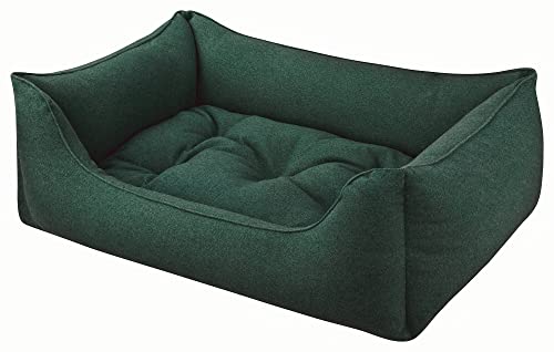 Dandy Dog Hundebett Filz Dunkelgrün - abziehbar Bezug und Füllung waschbar hochwertige robuste filzoptik Made in Germany - Größe L von Dandy Dog