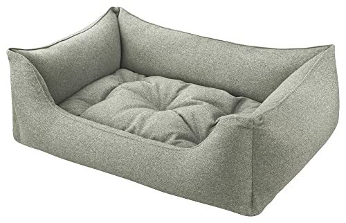 Dandy Dog Hundebett Filz Hellgrau - abziehbar Bezug und Füllung waschbar hochwertige robuste filzoptik Made in Germany - Größe XL von Dandy Dog