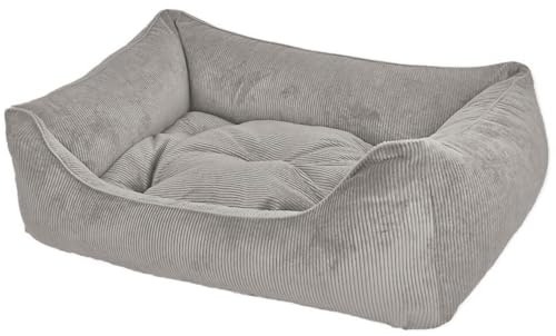 Dandy Dog Hundebett Relax Grey - abziehbar Bezug und Füllung waschbar Kuschelig robuster Samtcord hochwertige Qualität Made in Germany - Größe XL Dandy Dog Hundebett Relax Grey - abziehbar Bezug und Füllung waschbar Kuschelig robuster Samtcord hochwertige Qualität Made in Germany - Größe XL von Dandy Dog