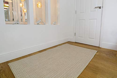 Dandy William Armes großer umweltfreundlicher Teppich, rutschfest, für Wohnzimmer, Sommerhaus, Beige, 150 x 90 cm von William Armes