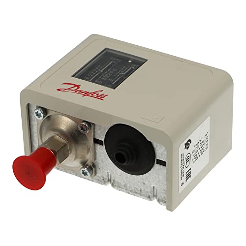 Danfoss | KP5 | DANFOSS HIGH PRESSURE SWITCH (KP5) 1/4" PRESSURE CONNECTION TYPE: FLARE - MANUAL OPERATION, DREHTASTE, SCHWARZ, IP54 von Danfoss