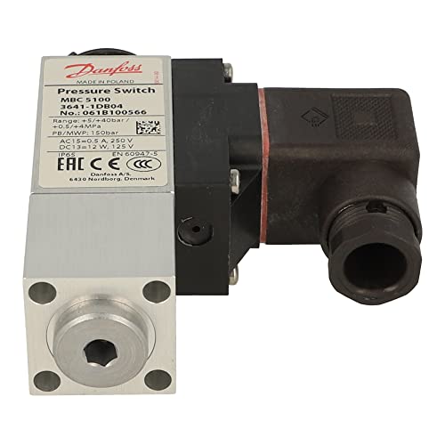 061B100566 | 061B100566 | DANFOSS PRESSURE SWITCH, 150 BAR RANGE, 1/4" CONNECT, FEMALE, 40 BAR REGULATION,SPDT,AUTO RESET,PG11 von Danfoss
