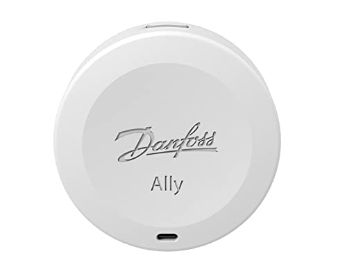 Danfoss Ally 014G2480 Raumsensor, Zigbee-zertifiziert, kabellos, mit Fernbedienung, Ally Heizkörperthermostate von Danfoss