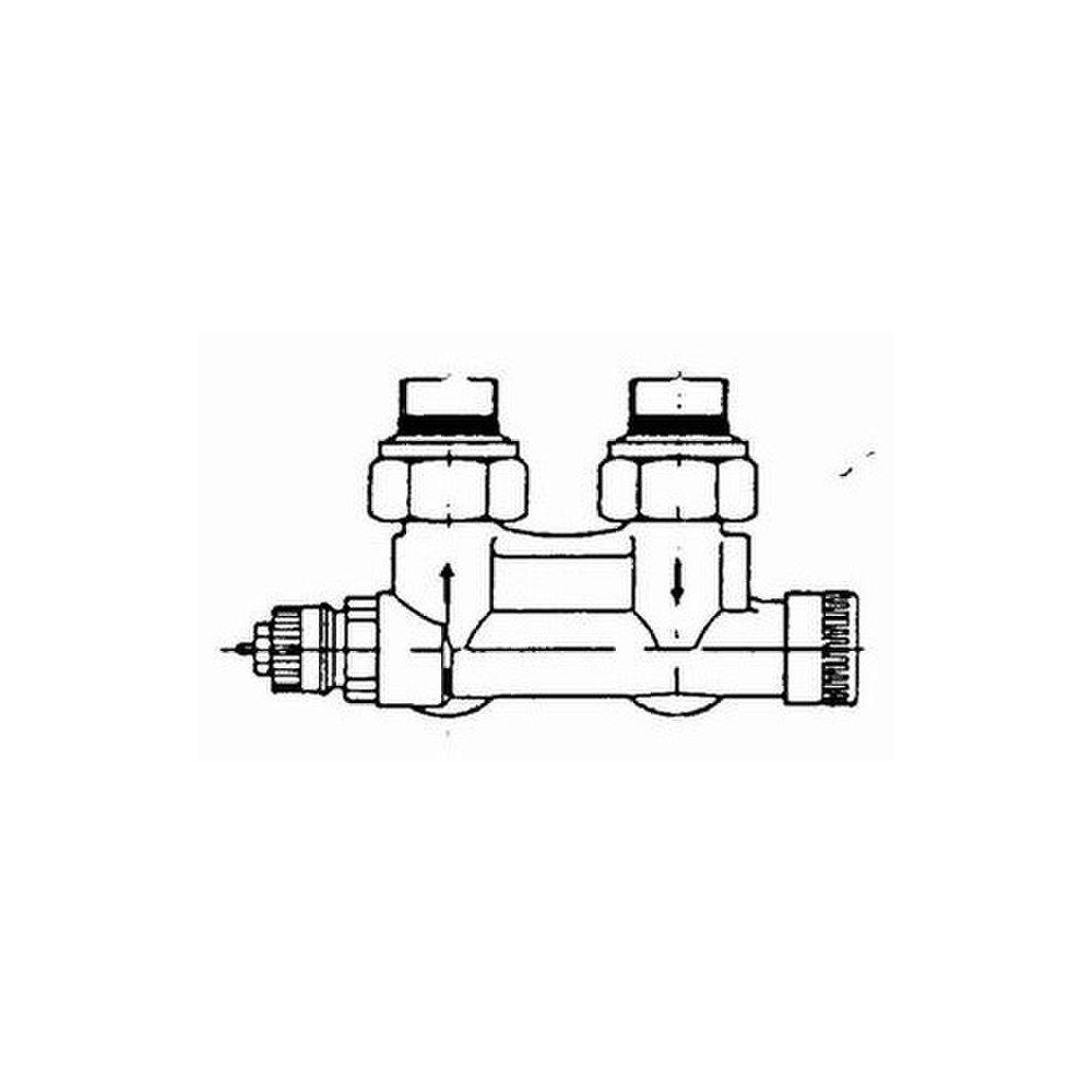 Danfoss Anschlussarmatur VHS-UN Heizkörper R 1/2", Eckausführung, vernickelt 013G4741 Danfoss Anschlussarmatur VHS-UN Heizkörper R 1/2", Eckausführung, vernickelt 013G4741 von Danfoss