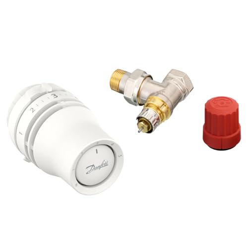 Danfoss Kombi-Set 015G5133 - Redia Heizkörperthermostat + Ventil in Eckausführung, für Heizkörper mit seitlichem Anschluss von Danfoss