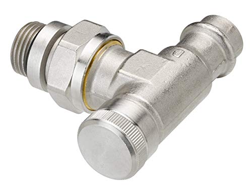 Danfoss Rücklaufverschraubung RLV 15 R 1/2" Pressfit Eckform vernickelt 003L1825 von Danfoss