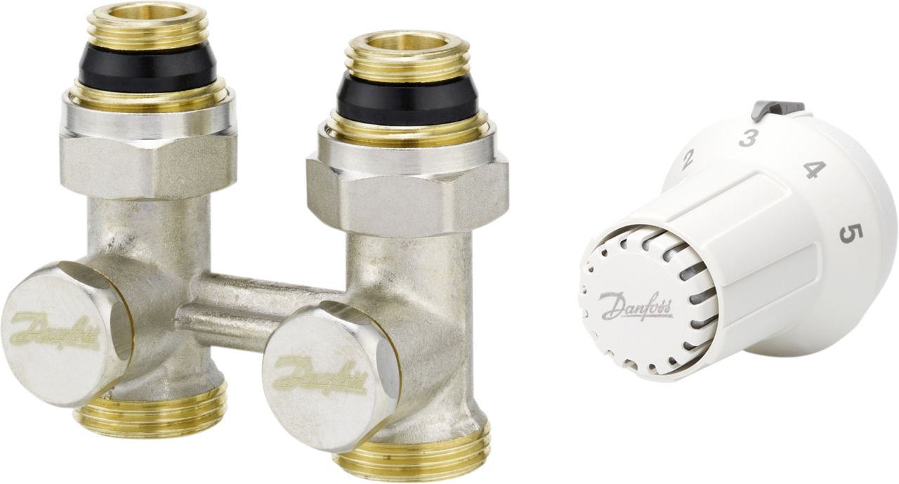 Danfoss Thermostat-Set Home RAS-CK, RLV-KS 1/2, Durchgang Danfoss Thermostat-Set Home RAS-CK, RLV-KS 1/2, Durchgang von Danfoss