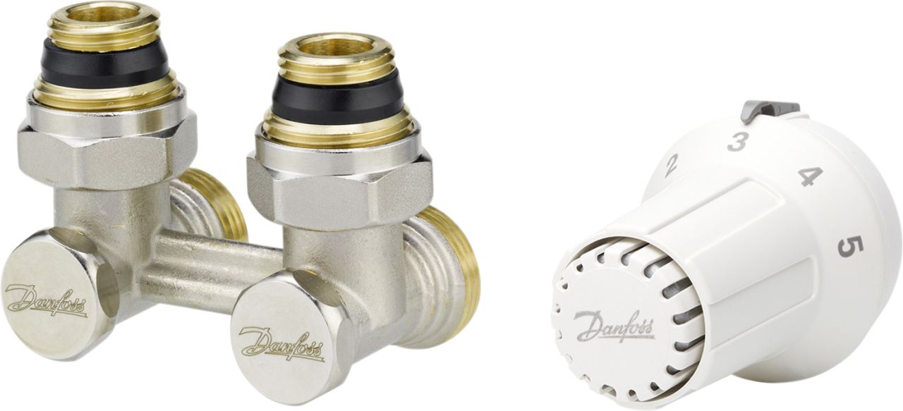 Danfoss Thermostat-Set Home RAS-CK + RLV-KS 1/2, Eckform Danfoss Thermostat-Set Home RAS-CK + RLV-KS 1/2, Eckform von Danfoss
