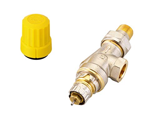 Danfoss Ventilgehäuse RA-UN 10 R 3/8, UK (Axial), matt vernickelt 013G3041 von Danfoss