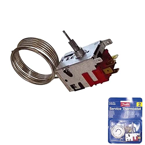 Thermostat Danfoss Nr. 2 077b7002 für Kühlschrank, 1 Tür, mit Druckschalter zum Abtauen Thermostat Danfoss Nr. 2 077b7002 für Kühlschrank, 1 Tür, mit Druckschalter zum Abtauen von Danfoss
