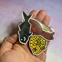 Deep Sea Creature Magnet Set | 3 - Vampir Tintenfisch, Kiefernzapfenfisch, Blitzlichtfisch. Meeresbiologin Geschenk, Tiefseemagnete, Tiefsee Geschenk Deep Sea Creature Magnet Set | 3 - Vampir Tintenfisch, Kiefernzapfenfisch, Blitzlichtfisch. Meeresbiologin Geschenk, Tiefseemagnete, Tiefsee Geschenk von DangCuteFish