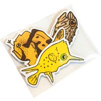 Lustiger Fisch Magnet Set | 3 - Longhorn Kuhfisch, Burrfisch, Anglerfisch. Aquarium Magneten, Aquarist Geschenk, Meeresbiologie Geschenk von DangCuteFish