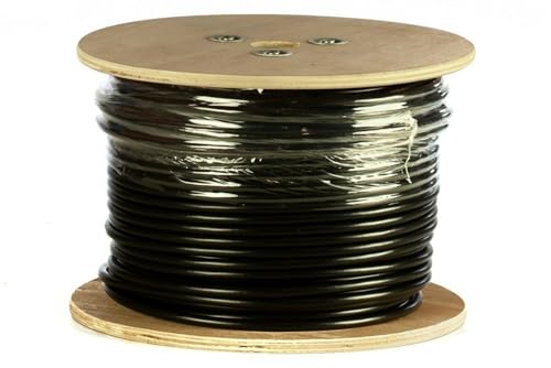 Danicom CAT5E FTP 305m Außenkabel Starrleiter - PE (Fca), POE, Ethernet, LAN, Patchkabel, Datenkabel, RJ45 - für Serverschränke, Switches, Router, Modems! von Danicom