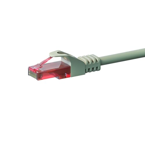 Danicom CAT6 Netzwerkkabel - U/UTP - 10 meter - Grau - 100% Kupfer, POE, Ethernet, LAN, Patchkabel, Datenkabel, RJ45, für Serverschränke, Switches, Router, Modems! von Danicom