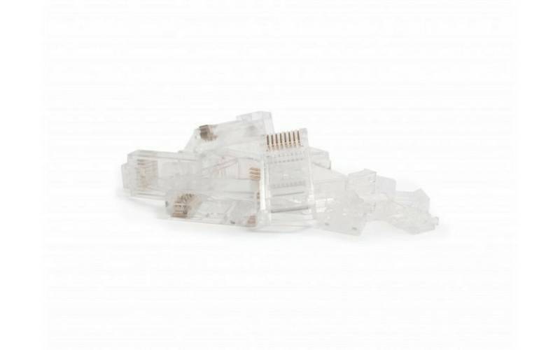 Danicom Netzwerkstecker CAT6a Stecker RJ45 geschirmt mit Hilfsstück - für Flexibel - 10 Stück von Danicom